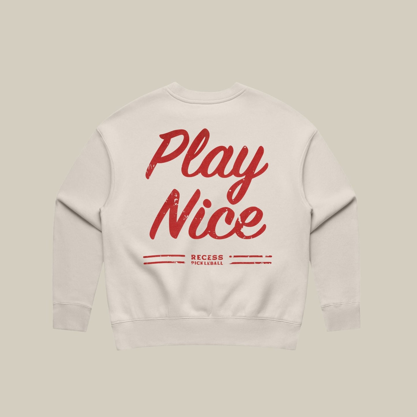 Recess Pickleball Crewneck Play Nice Oversized Crewneck