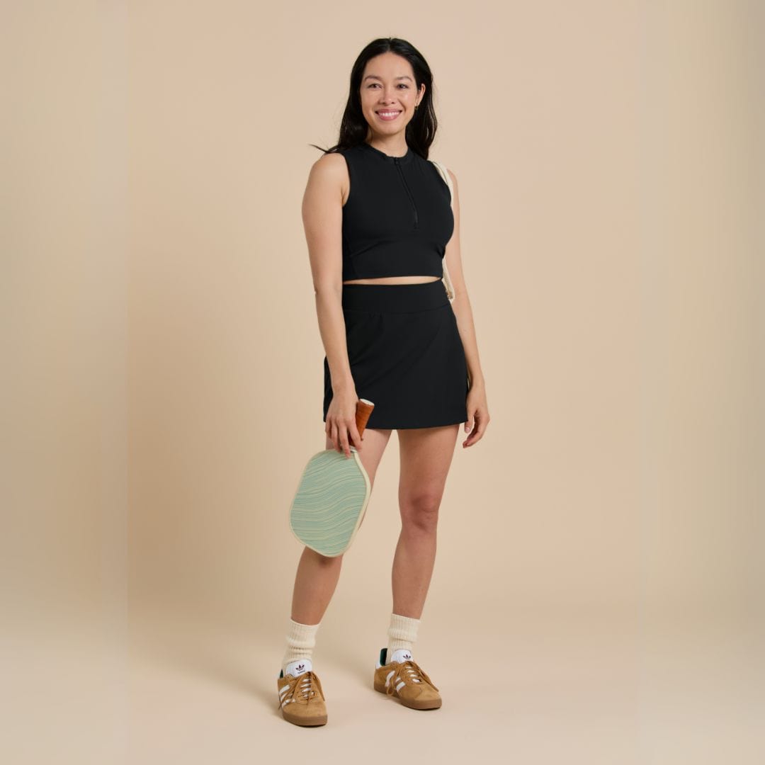Recess Pickleball Skirt Smith Skirt - Black