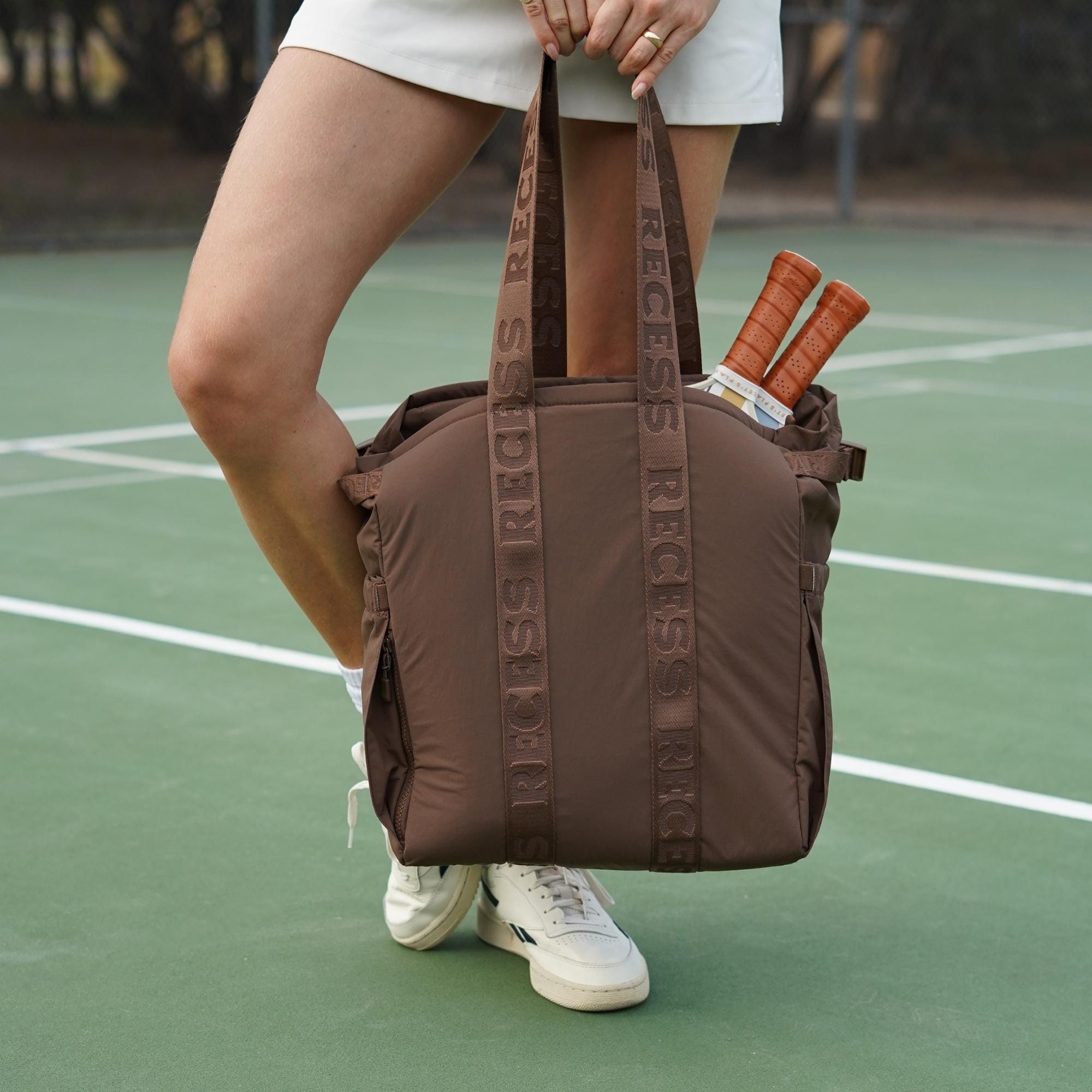 Recess Pickleball Bag Chocolate Rally Tote