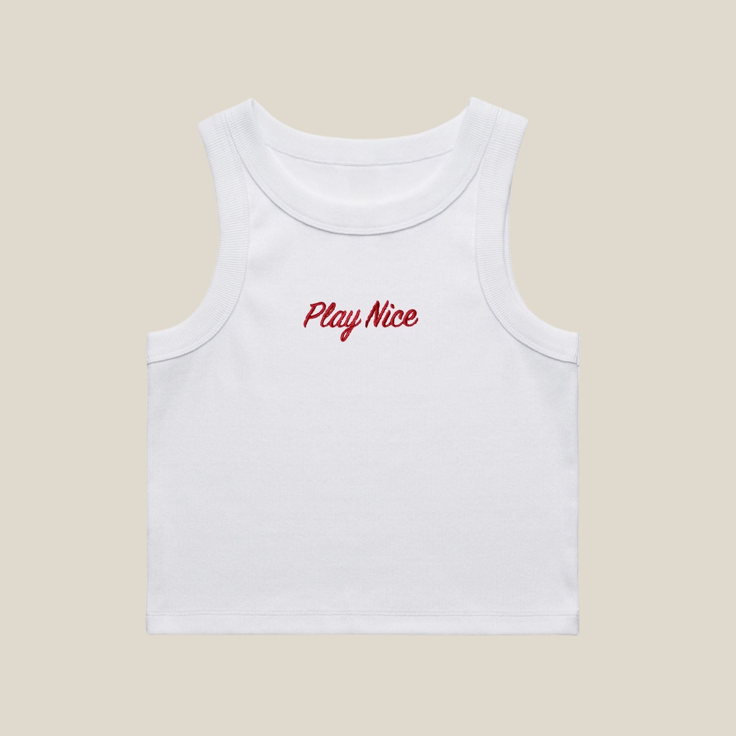 Recess Pickleball Bra Play Nice Ribbed Crop Tank