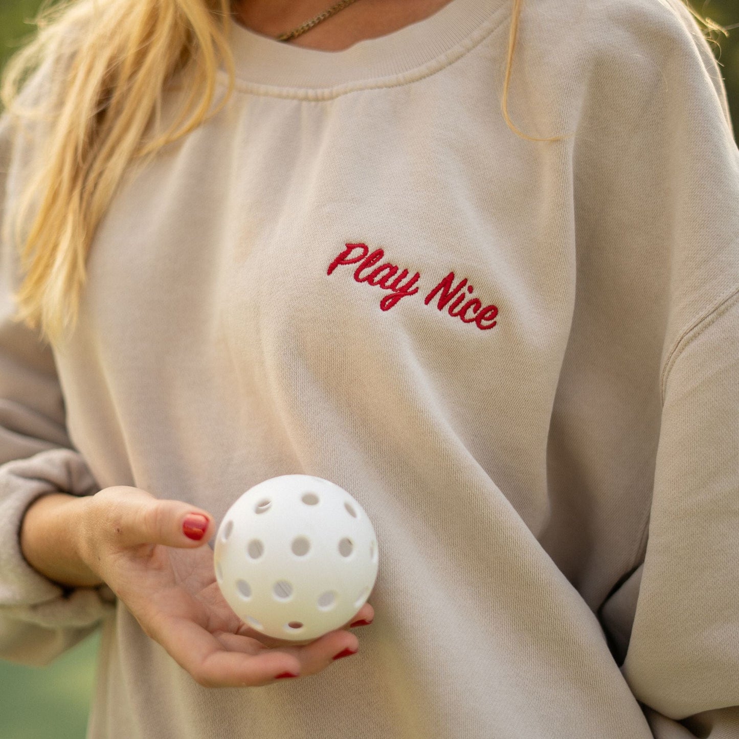 Recess Pickleball Crewneck Play Nice Oversized Crewneck