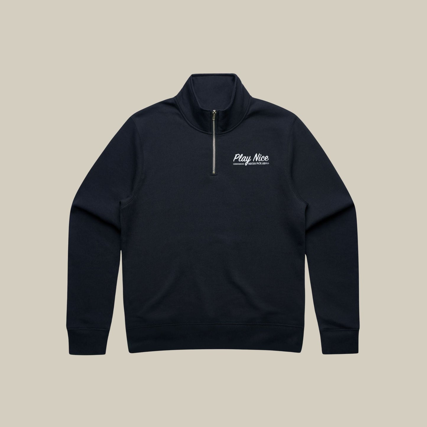 Recess Pickleball Crewneck Play Nice Oversized Quarter Zip