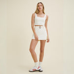 Recess Pickleball Parker Crop Bra - Cream
