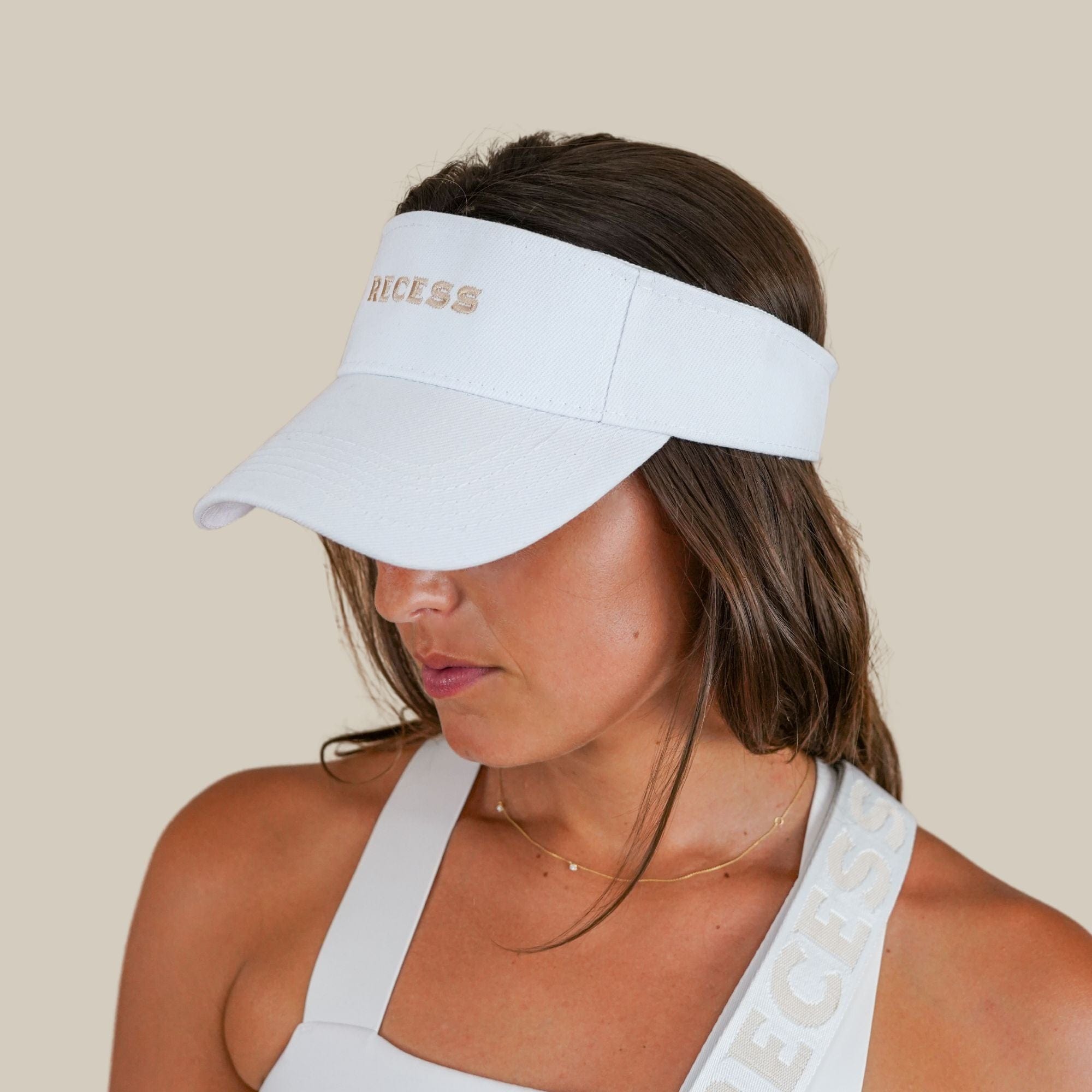 High-Quality Pickleball Hat Visor in White