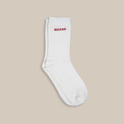 Embroidered Waffle Knit Socks (2-Pack)