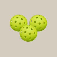 Green Hybrid Pickleballs — Set of 3