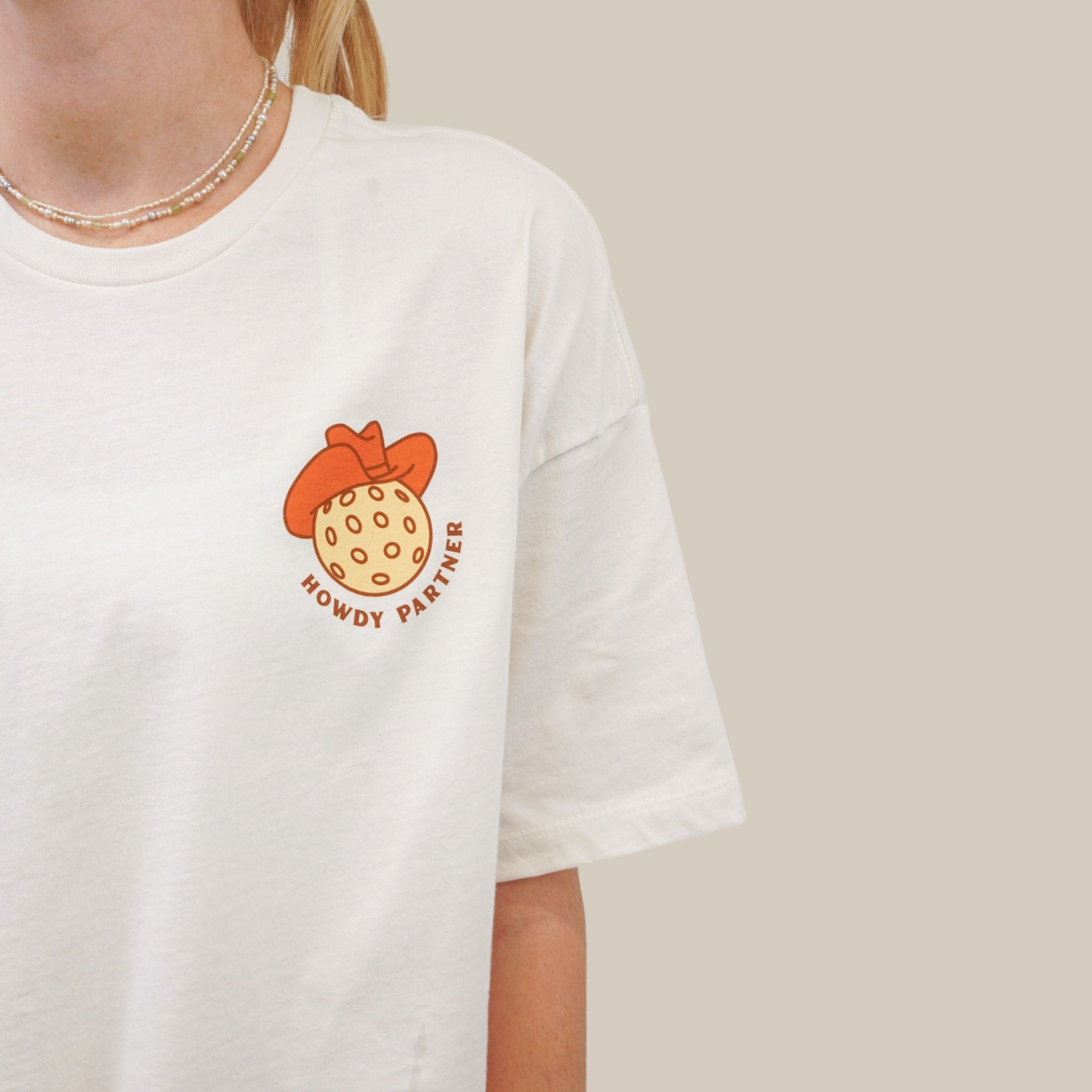 Recess Pickleball Out West Crop Tee